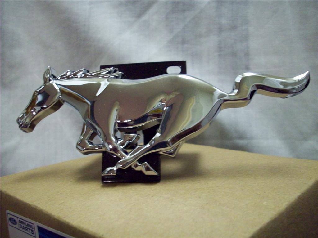 Gold plated running pony grill emblem for ford mustang #10