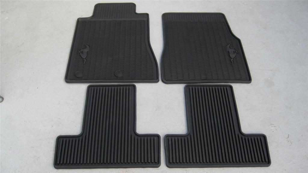 2011 FORD MUSTANG ALL WEATHER FLOOR MATS BLACK 4 PIECE SET eBay