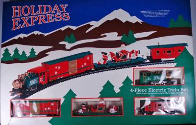 Holiday Express 4 piece Electric Train Set HO-scale NIB Christmas ...