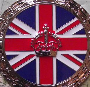 Old Stock Vintage Car Mascot Badge Chrome Enamel Kings ...