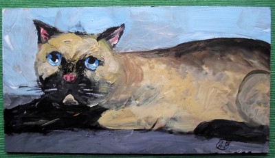 Alley Cat 8 Original Painting Alexei Petrenko Give Fine Art