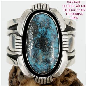 Intense Spiderweb Turquoise Navajo Modernistic Willie Family Native American Jewelry Silver Bracelet Intense Spiderweb Turquoise Navajo Modernistic Willie Family Native American Jewelry Silver Bracelet