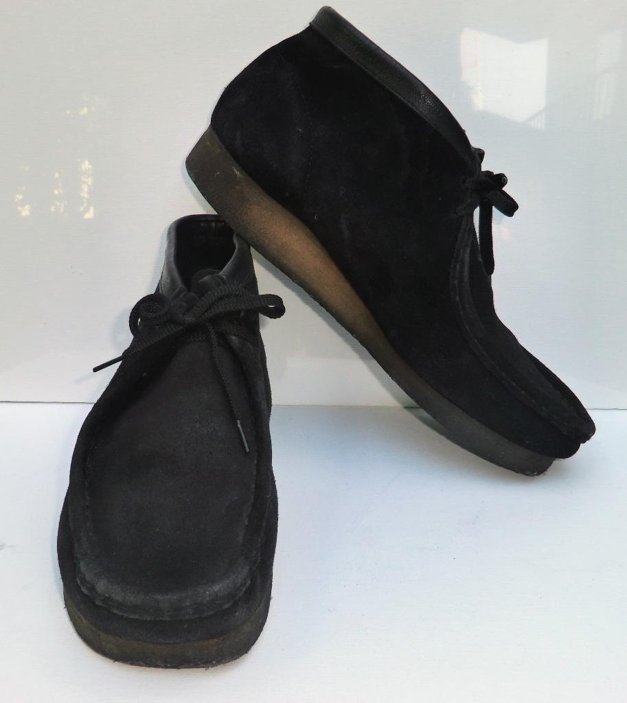 CLARKS ORIGINALS black suede high top wallabees loafers. (8 M) | eBay