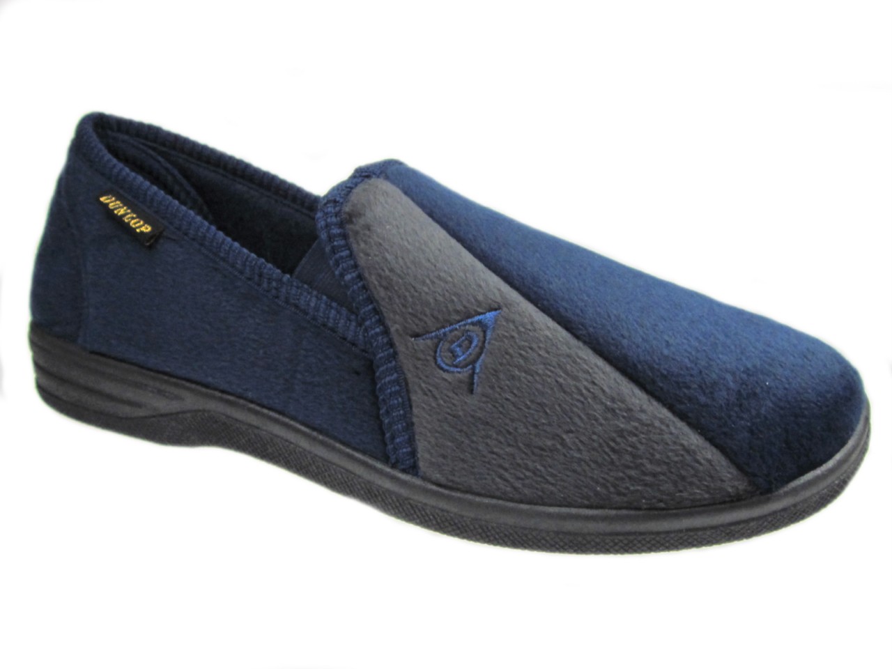 DUNLOP MENS SLIPPERS NAVY/GREY SIZE UK 6-13 NEW | eBay