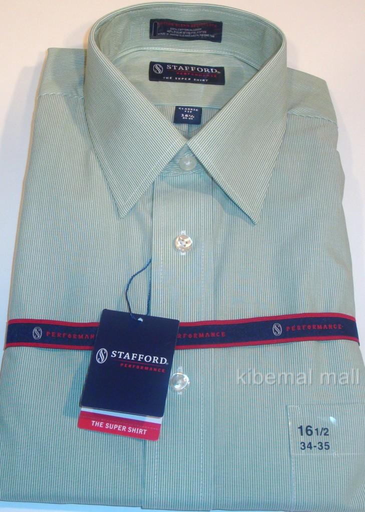 STAFFORD Men's Performance Dress Super Shirt Classic Fit~Stripes,Solids ...