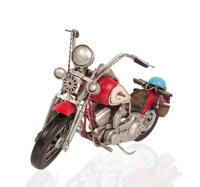 Harley Davidson Red Hog Motorcycle Metal Model 13