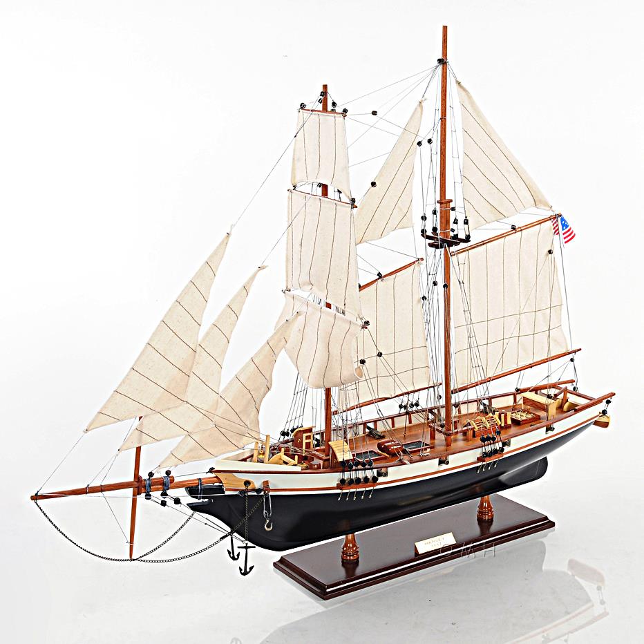 1847 Harvey Baltimore Clipper Wooden Model Tall Ship 35