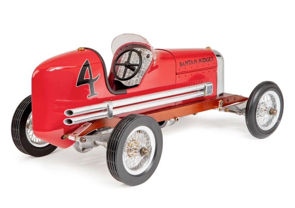 Bantam Midget Red 1930s Tether Car Model