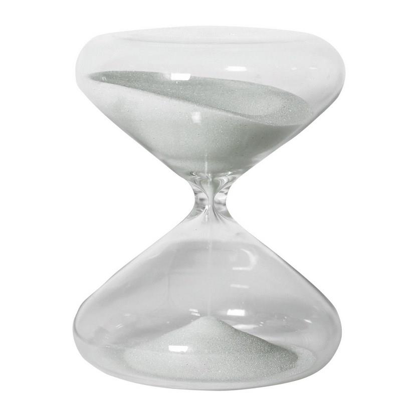 Nautical Glass White Sand Hourglass Timer Marine Sandglass