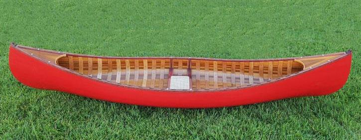 Red Display Cedar Strip Built Canoe Model Woodenboat USA