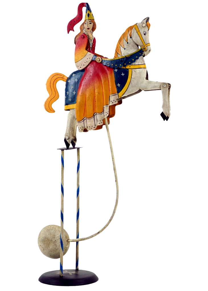 Medieval Princess On A Horse Sky Hook Balance Toy