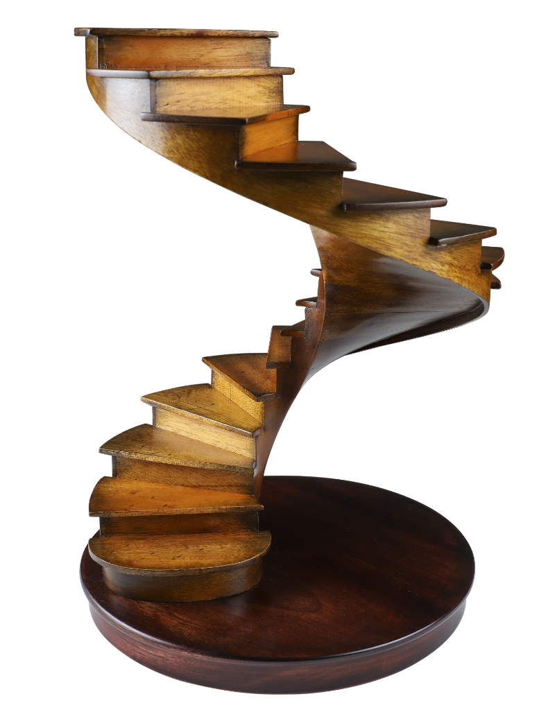 Library Spiral Stairs Architectural 3D Model Staircase Sculpture