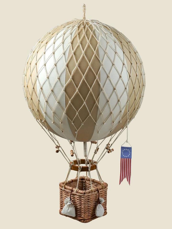 Hot Air Balloon Beige Brown Hanging Ceiling Home Decor