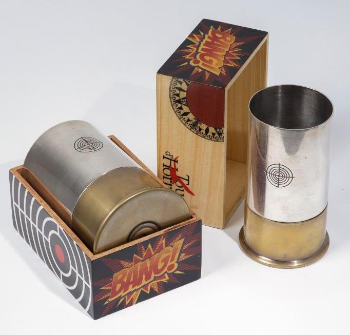 Desktop Ammo Bullet Shell Pen Holder Hunting Desk Organizer