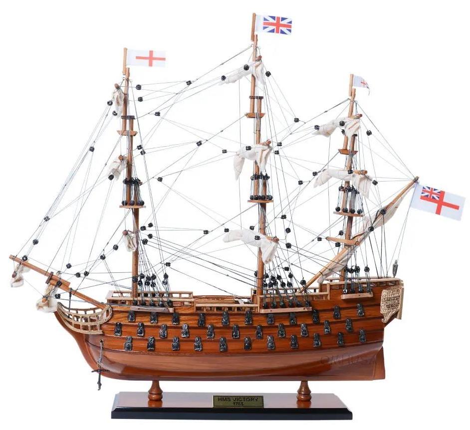 Lord Nelsons Flagship HMS Victory Wooden Scale Ship