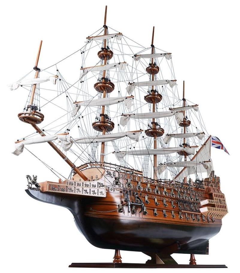 XL HMS Sovereign of the Seas 1637 Tall Ship Wood Model 58