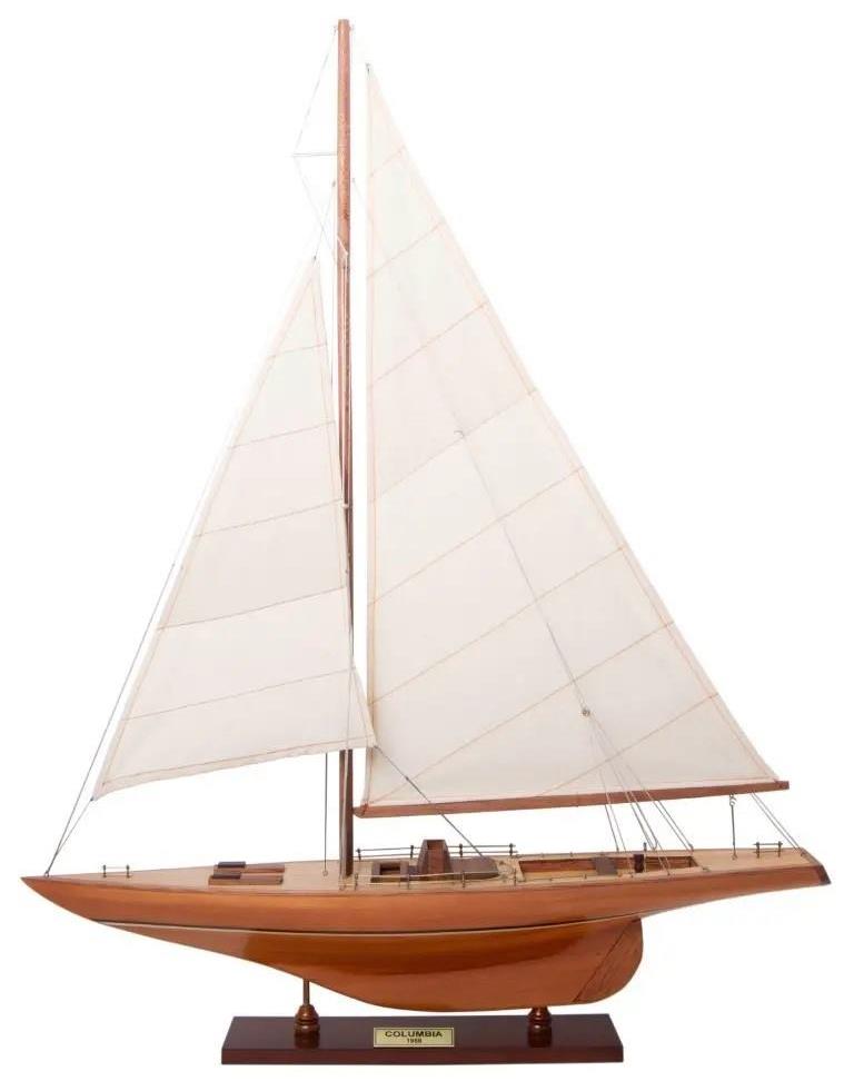 Americas Cup Columbia 1958 Yacht Model Wooden Sailboat 12 Meter