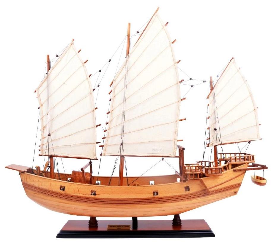 Chinese Pirate Junk Wooden Ship Model 27