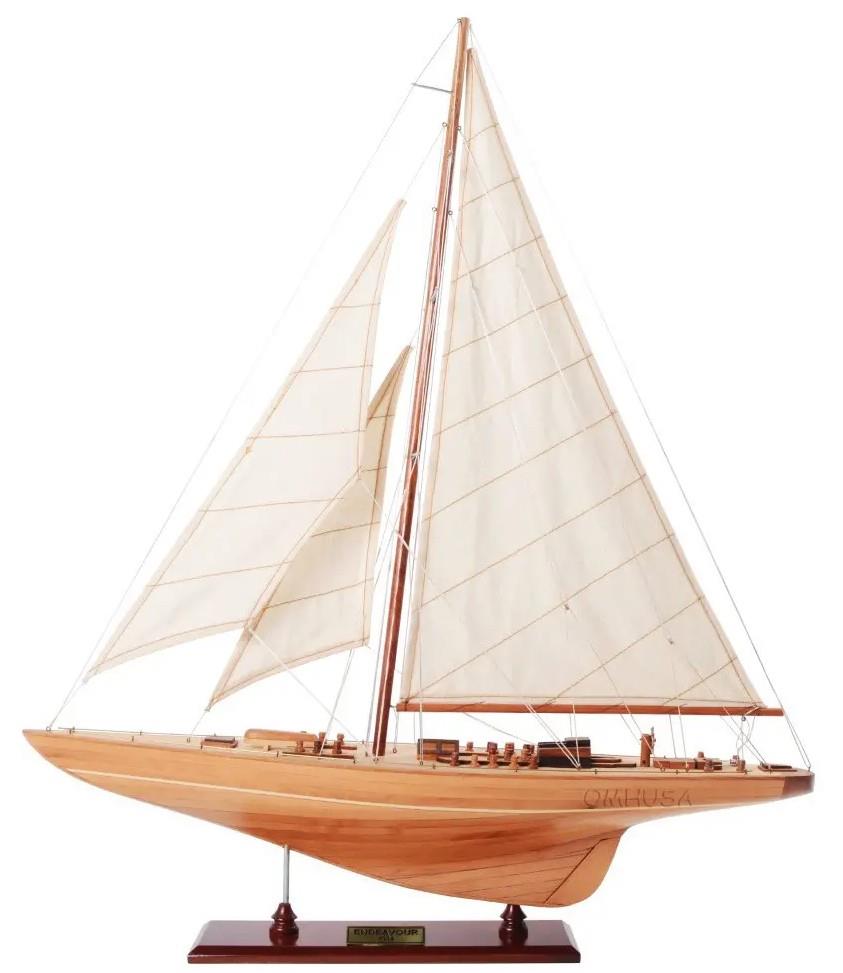 Endeavour America's Cup J Class Yacht Wood Model