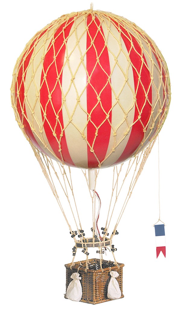 Red White Striped Hot Air Balloon Model 13 Hanging Aircraft
