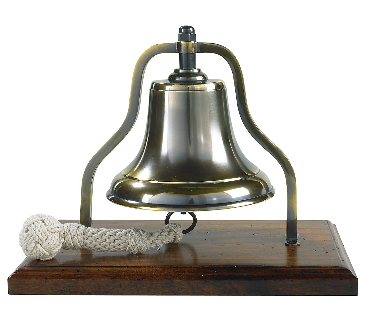 Ships Purser's Bell Bronze Antiqued Finish Nautical Tabletop Decor