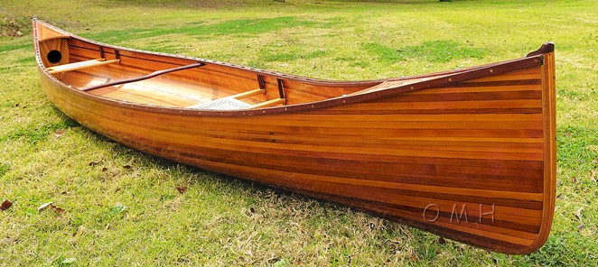 Cedar Wood Strip Built Canoe 18 Grande Canoes