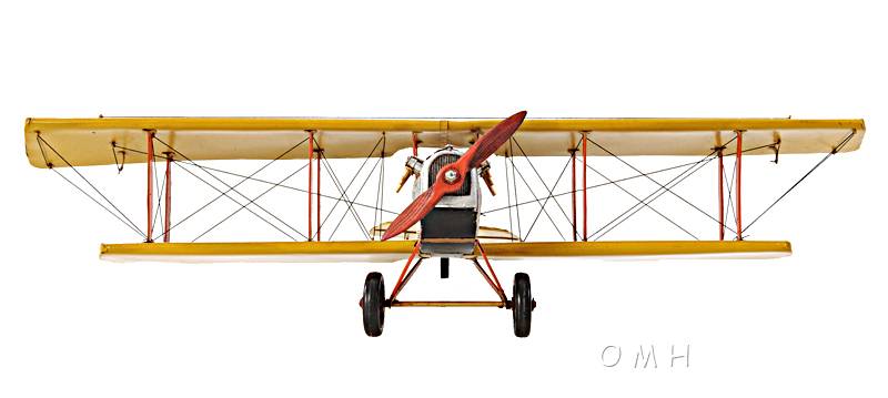 Curtis Jenny Biplane Metal Model Aircraft Decor