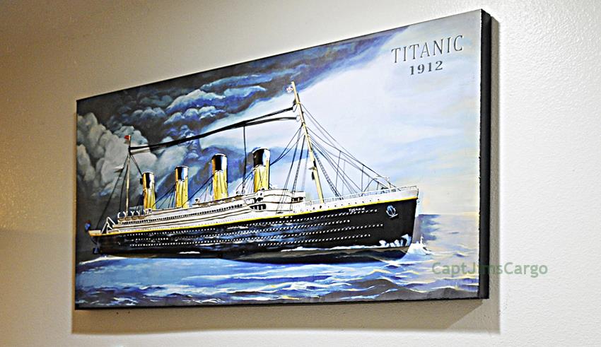 RMS Titanic Ocean Liner 3D Metal Model Painting