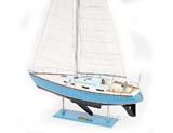 Wooden Scale Display Model Sailboats Yachts