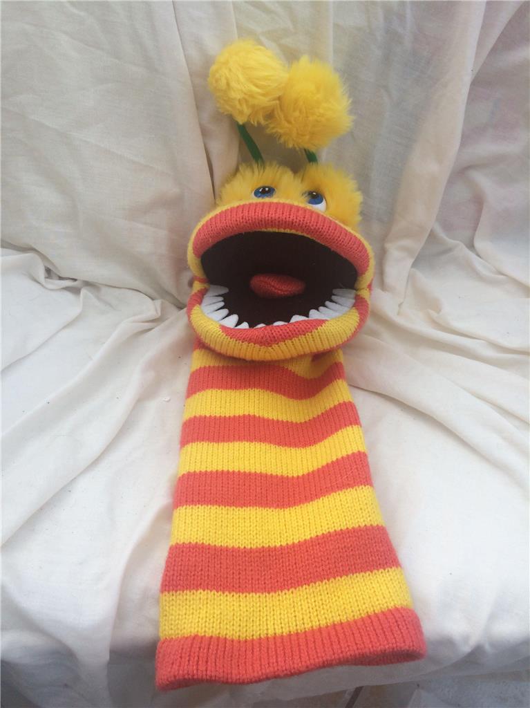 Puppet Company Sockettes Orange and Yellow Hand/Arm Puppet 40cm g17 - Picture 1 of 1
