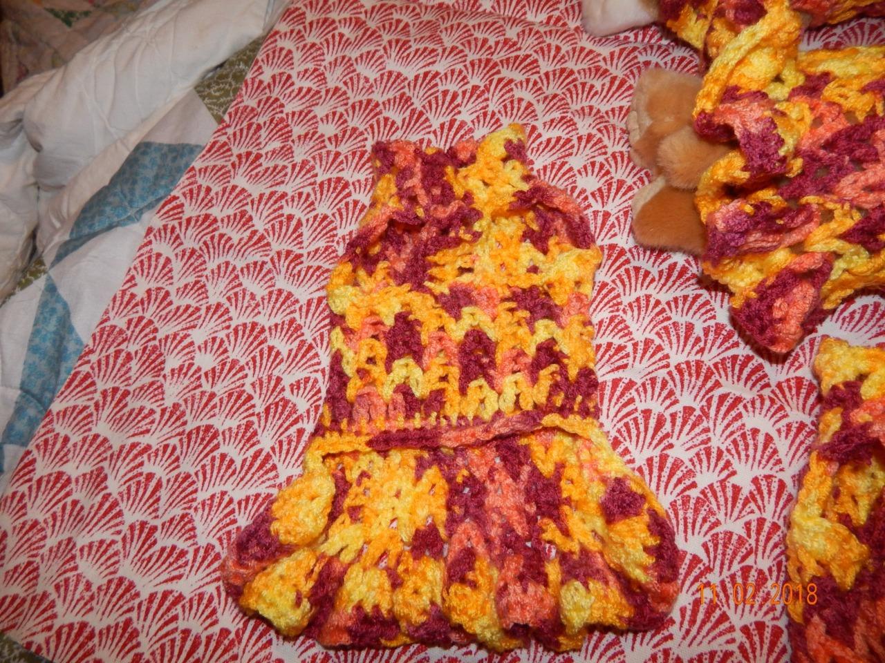 Dog Apparel Soft SOUTHERN SUNRISE Dress w/BIG RUFFLES - Picture 5 of 5