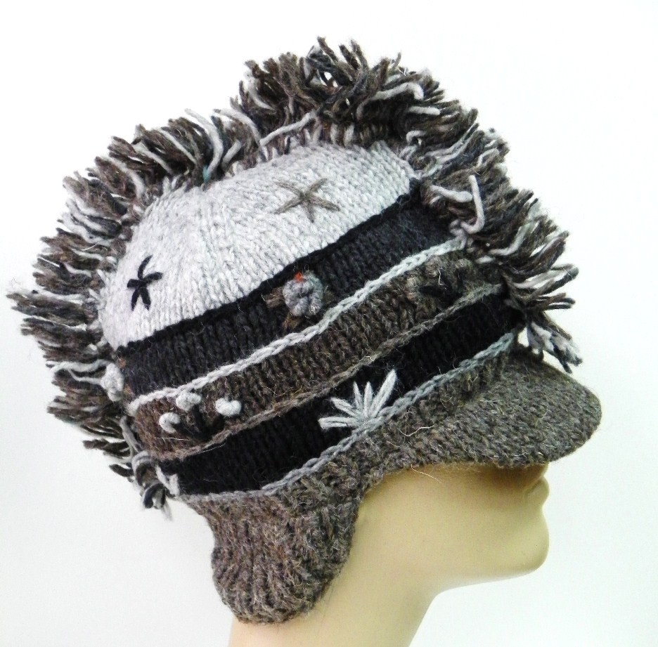 knit mohawk hat ear flaps