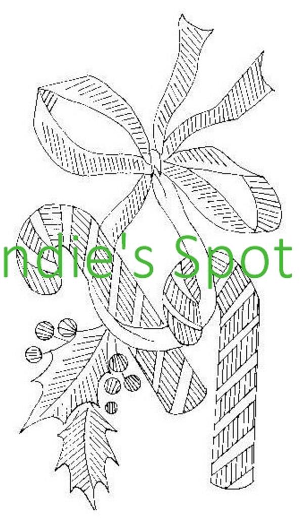 Hand Embroidery Transfer 975 Christmas Holly Poinsettia Santa Clause Angel Deer