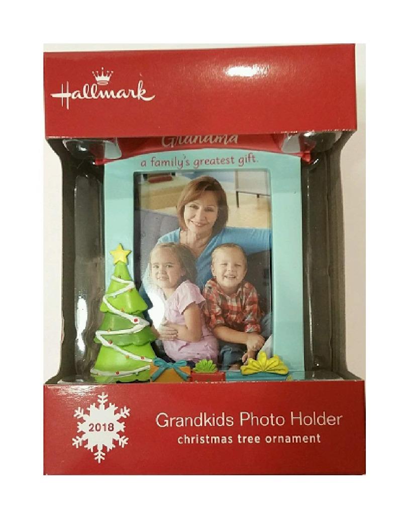Details About Hallmark 2018 Grandma Grandchildren Photo Picture Frame Tree Ornament