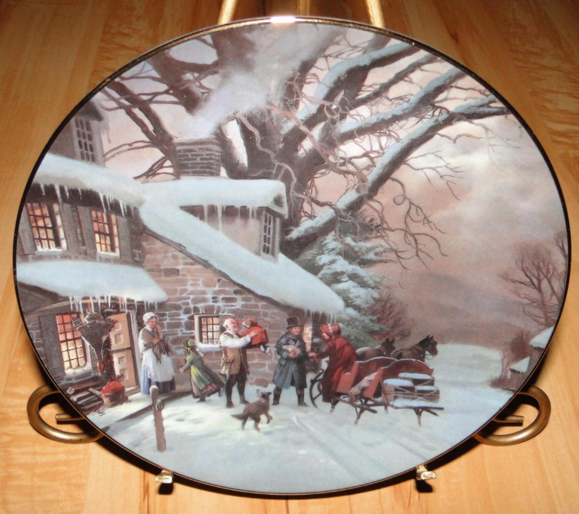 Scenes of Christmas Past THE HOMECOMING Lloyd Garrison Holiday Family PLATE