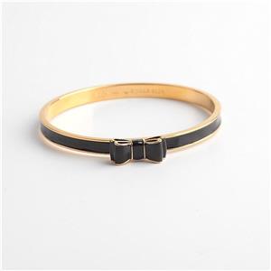 Kate Spade New York Take A Bow Bangle Bracelet Gold Black Ebay Kate Spade New York Take A Bow Bangle Bracelet Gold Black