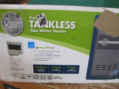 RHEEM ECO200XLN3 ECOSENSE 9.5 GPM TANKLESS OUTDOOR WATER HEATER NATURAL ...