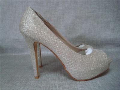 silver platform shoes uk