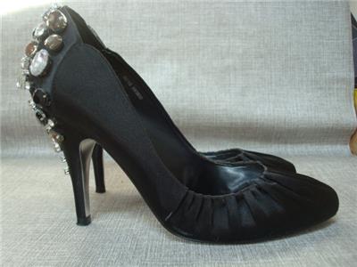 black satin court shoes uk