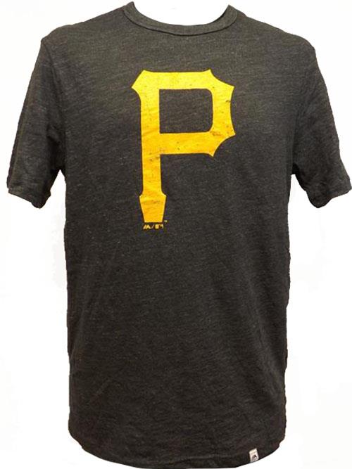 New Pittsburgh Pirates Mens Sizes S-M-L-XL Licensed Gray Majestic Shirt - Picture 16 of 16