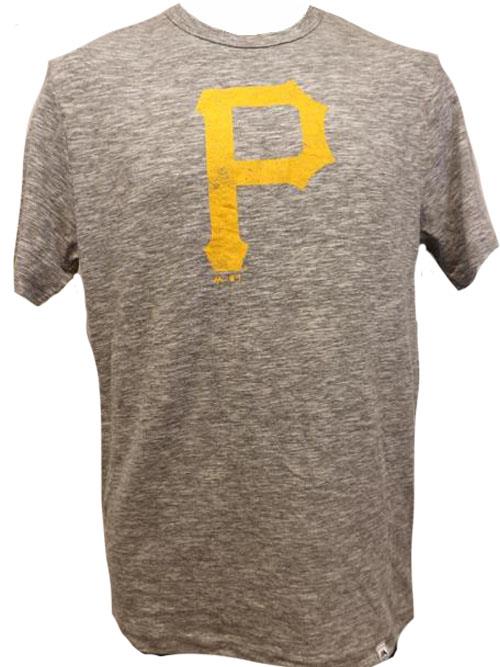 New Pittsburgh Pirates Mens Sizes S-M-L-XL Licensed Gray Majestic Shirt - Picture 14 of 16