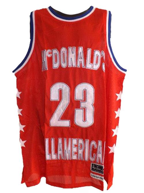 NEW-minor-flaw #3 #23 #8 #15 McDonalds ALL-AMERICAN MENS sizes XL-2XL-3XL Jersey - Picture 14 of 16