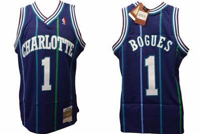 muggsy bogues jersey mitchell and ness
