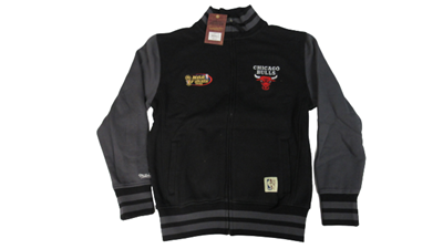 1996 NBA Finals Chicago Bulls Mens S-M-L-2XL Mitchell & Ness Full Zip Jacket $85