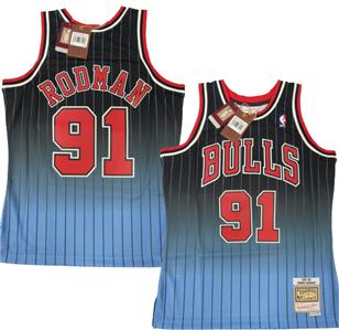 値下げ交渉あり‼️BULLS DENNIS RODMAN ジャージ XL NWT $130.00 MItchell & Ness Mens Chicago Bulls Rodman