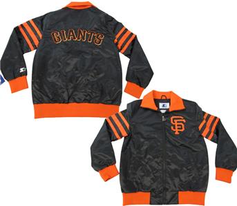 New San Francisco Giants Mens Sizes M-L-XL Starter Black Satin