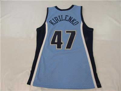 JAZZ KIRILENKO ユニフォーム　NBA バスケシャツ　バスケ Men's Andrei Kirilenko Light Blue Utah Jazz 2009/10 Swingman