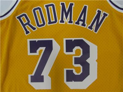 Los Angeles Lakers #73 Dennis Rodman Basketball Jersey Men's