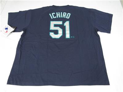 MARINERS ICHIRO 51 ユニフォーム New Seattle Mariners #51 Ichiro Suzuki Mens Sizes 3XL-5XL Majestic
