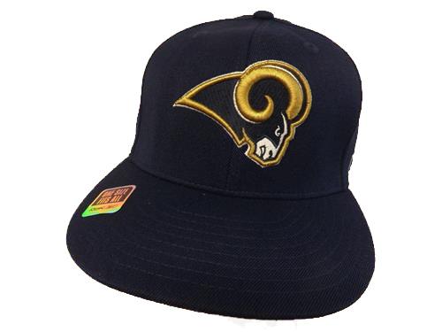 New Los Angeles Rams Mens OSFA Reebok White Tan Blue Flatbrim Flex Fit Hat $25 - Picture 15 of 15